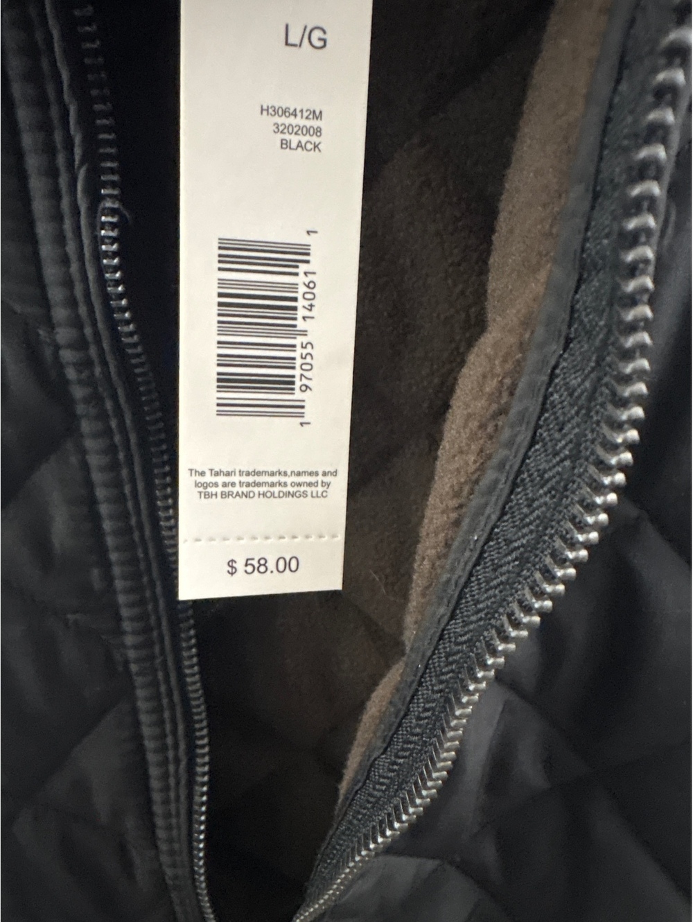 Tahari Black Quilted Sleeveless Vest Large Brand New With Tags - Picture 3 of 5